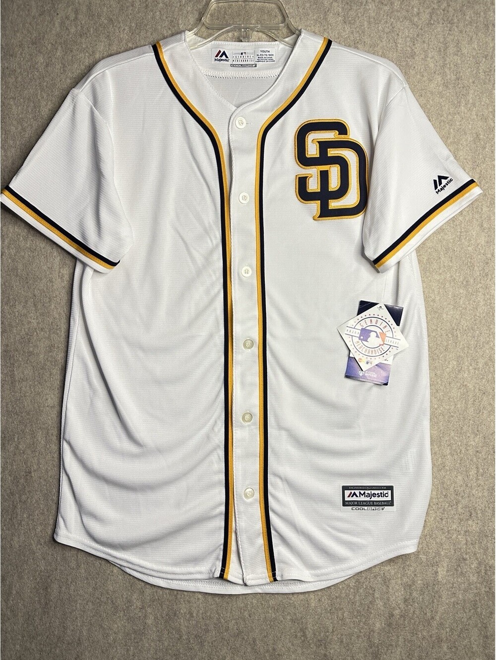 San Diego Padres Majestic Jersey White 2016 Season Youth XL